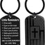 Llavero estilo placa de perro negro para hombres y niños