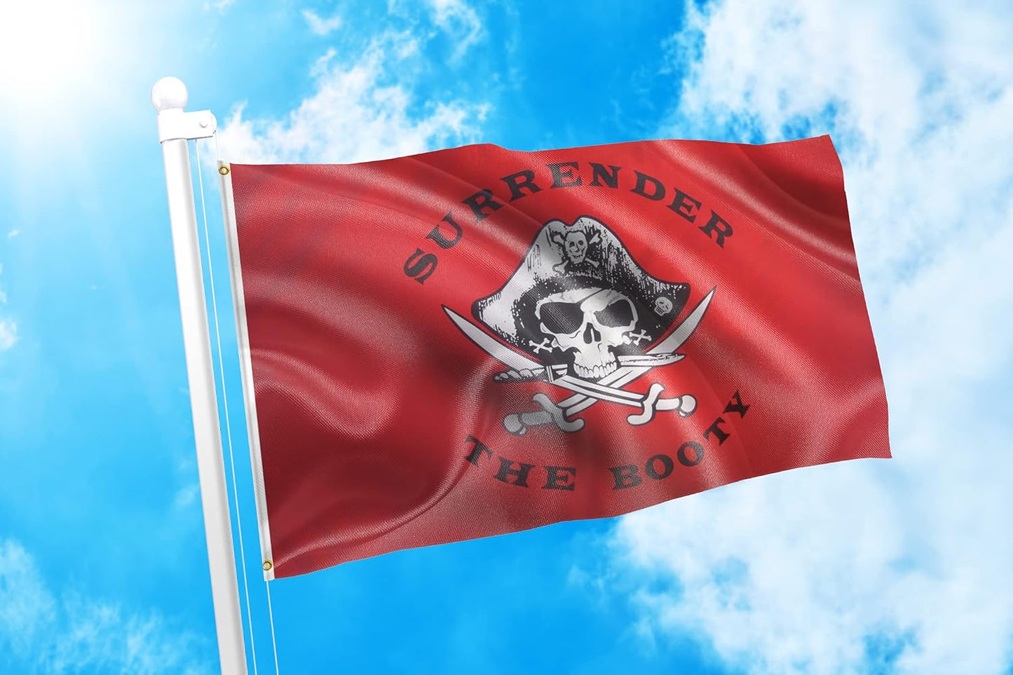 Bandera Jolly Roger 2x3ft 100% poliéster resistente UV