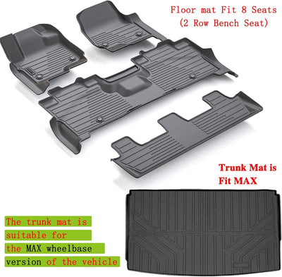Alfombrillas piso Ford Expedition MAX 2018-24 TPE