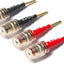 Adaptador audio conector banana hembra 0.157pulg set 4