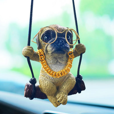 Adorno colgante perro para espejo coche decoración