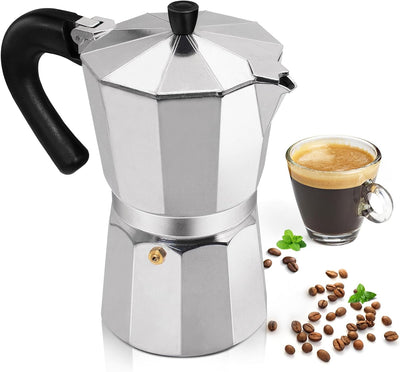 Cafetera Moka Express 3 Tazas 5oz Aluminio para Estufa