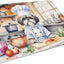 Tabla cortar vidrio templado gran tamaño decorativa cocina