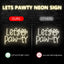 Letrero neón LED para fiesta de mascotas y cumpleaños