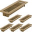 6 Rejillas Piso 2x10pulg Ventilación Acero