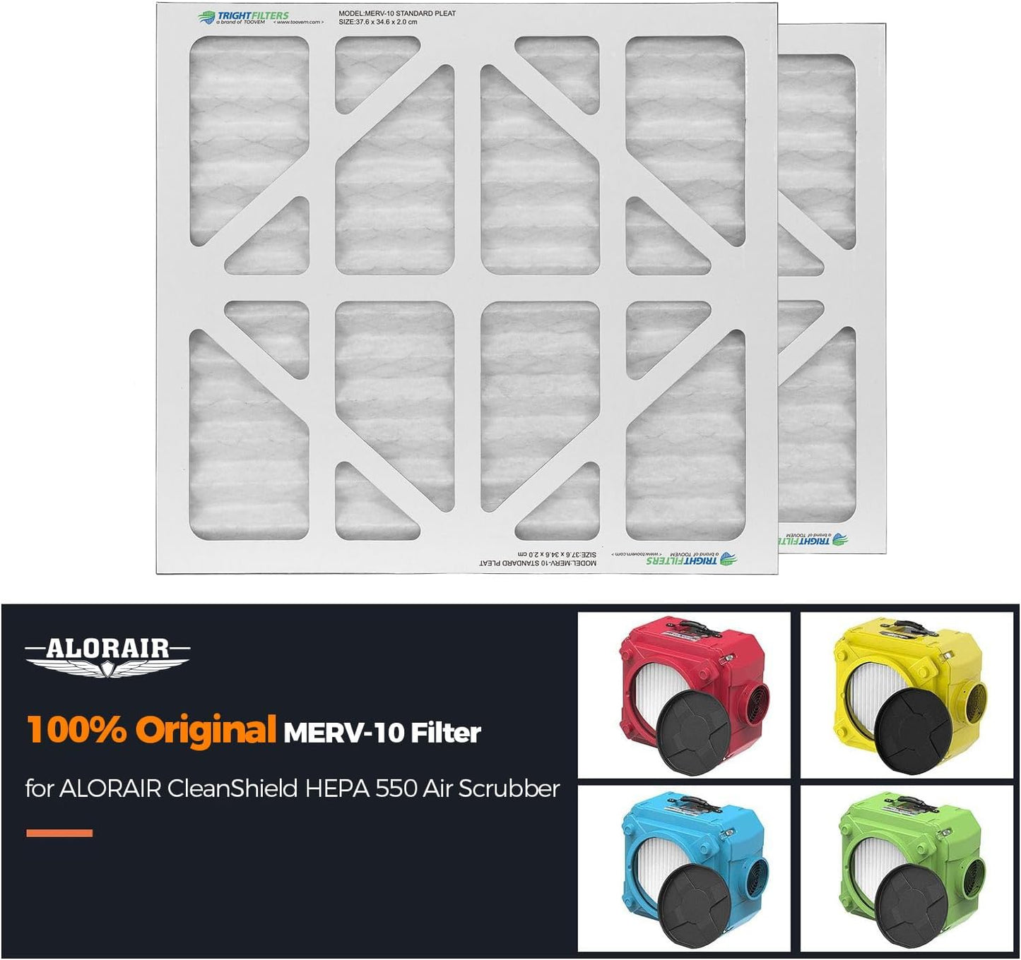 Set 5 filtros MERV-10 para limpiador aire HEPA 550