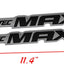 2 Placas Identificación Vortec Max para Camión 6.0l Plateado-Negro