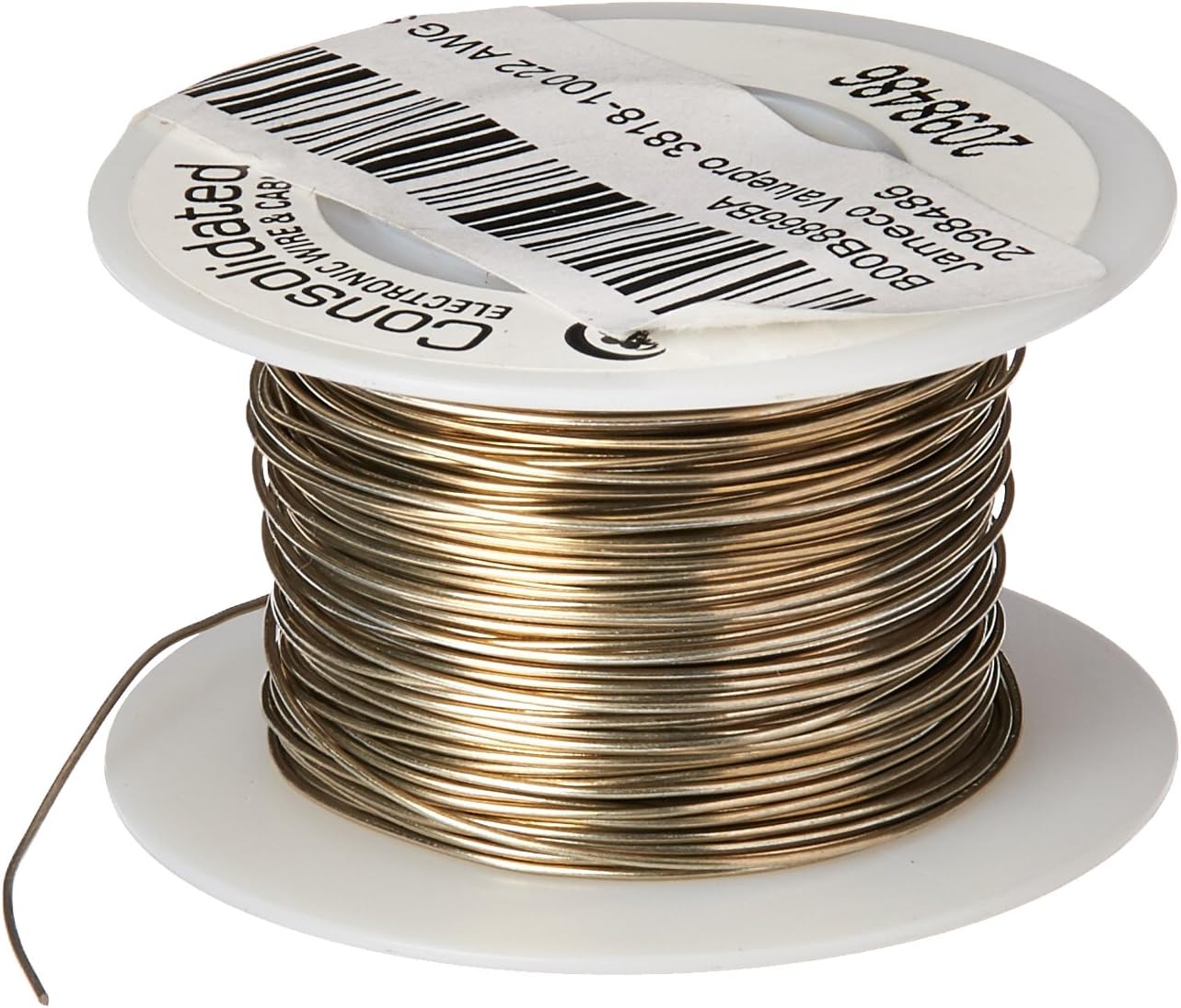 Alambre colectora 22 AWG estañado cobre 100ft