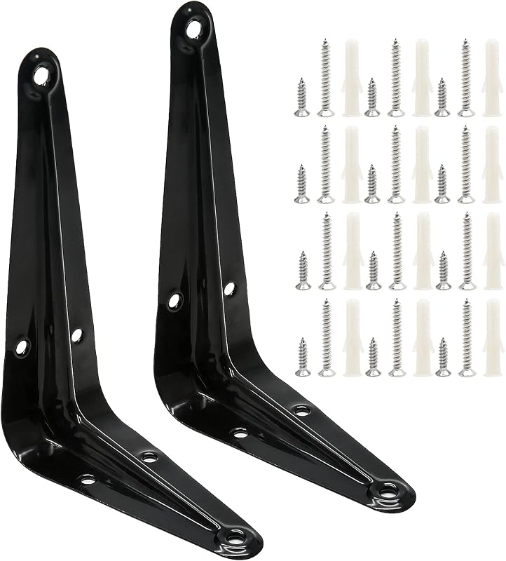 10 Soportes Flotantes Metal 4x3pulg Negro para Tableros