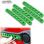 Insertos manija puerta Jeep JK JKU 07-18 aluminio verde