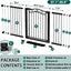 Puerta para bebés extra ancha 57-60pulg metal para mascotas