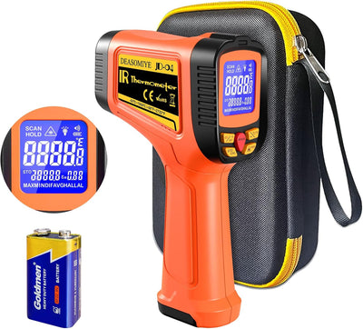Termómetro infrarrojo digital -58°F a 2732°F alarma MAX/MIN