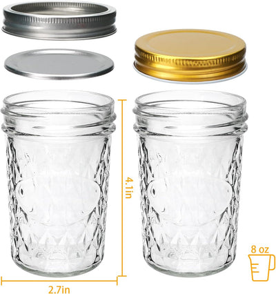 Tarros Mason 8oz para mermelada y almacenamiento