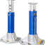 Soportes aluminio 6000lb pack 2 azul/plata