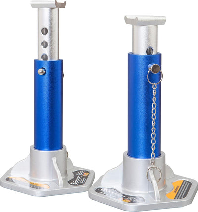 Soportes aluminio 6000lb pack 2 azul/plata