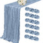 6 Caminos Mesa Azul Polvoriento Estilo Boho 10ft Tela Queso