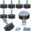 Niveladores m6 ptfe base 1pulg suave para muebles set 8