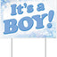Estacas plástico texto It's A Boy decoración baby shower