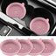 Posavasos coche 4 pzas silicona antideslizantes rosa