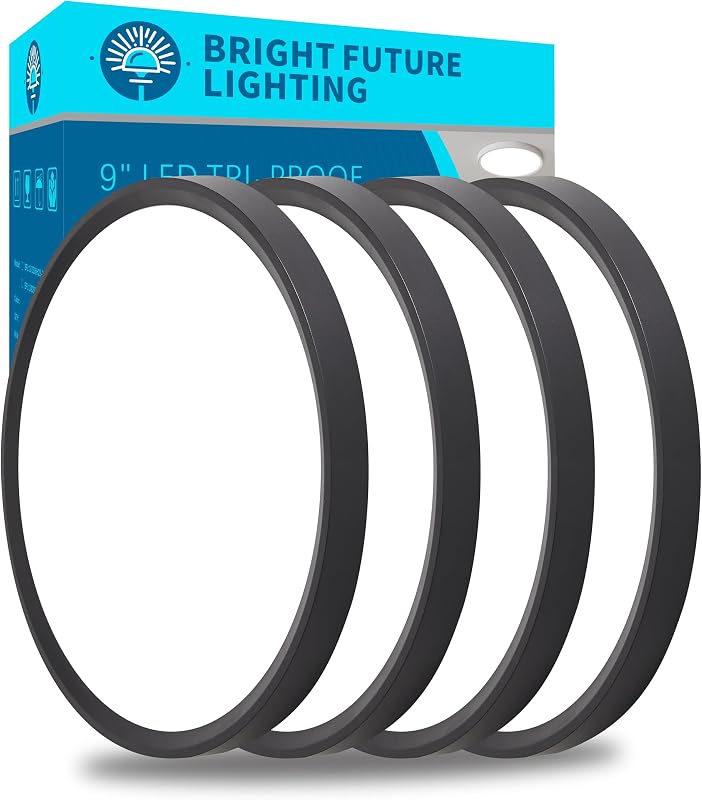 4 Lámparas LED Techo 9" 3000-6000K Delgada Dormitorio