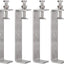 4 Abrazaderas C Acero Inox 304 5.12pulg Carpintería