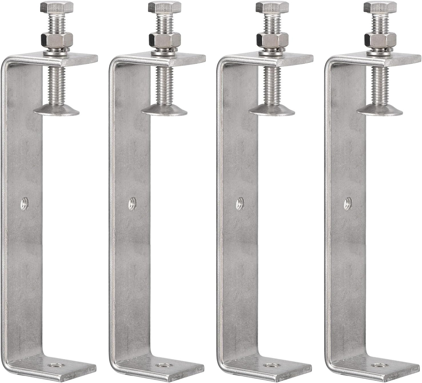 4 Abrazaderas C Acero Inox 304 5.12pulg Carpintería