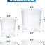 Maceta acrílico transparente 3.5x4.5" con bandeja drenaje