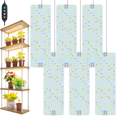 6 Pzas Luz Cultivo Interior LED 2026 con Temporizador
