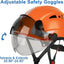 Casco seguridad visera suspensión ajustable uso industrial