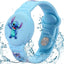 Pulsera Airtag para niños ajustable suave impermeable azul