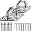 Kit ganchos hamaca acero inox M8 1000lb para pared