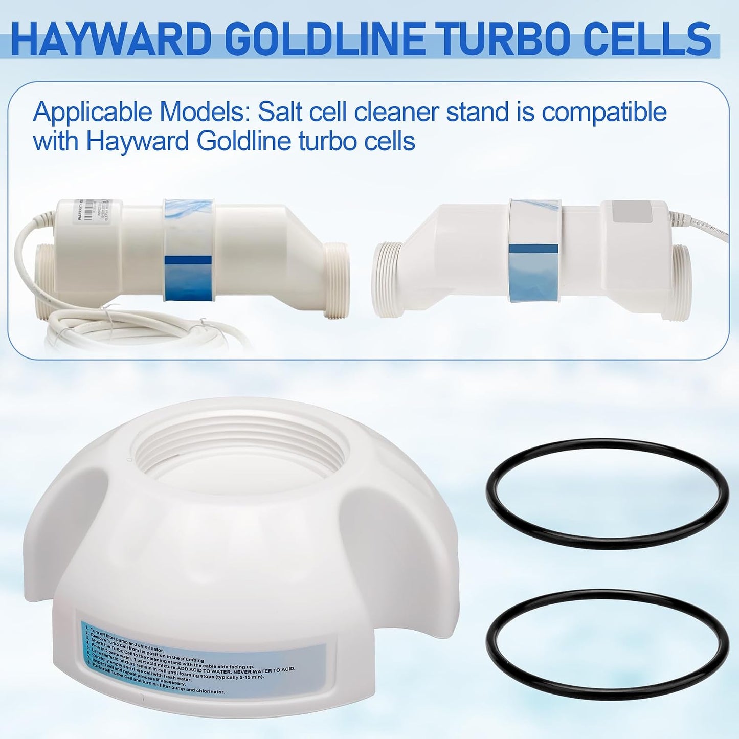 Soporte celdas sal piscina comp Hayward GLX-CELLSTAND