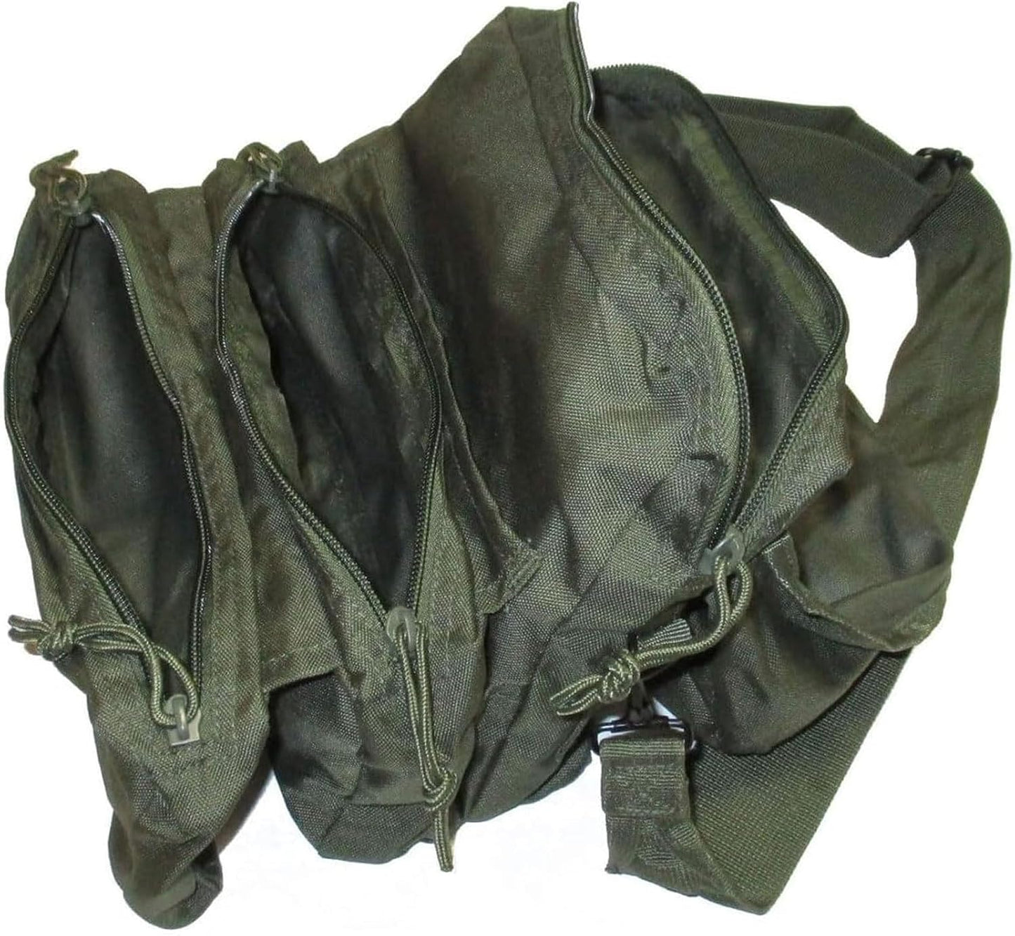 Bolsa táctica unisex acampar correa ajustable verde oliva