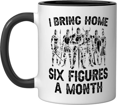 Taza de cerámica para pintura miniatura en negro/blanco