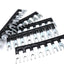 Tiras terminales bloque puente 8 posiciones conector alambre 400V 10A pack 10