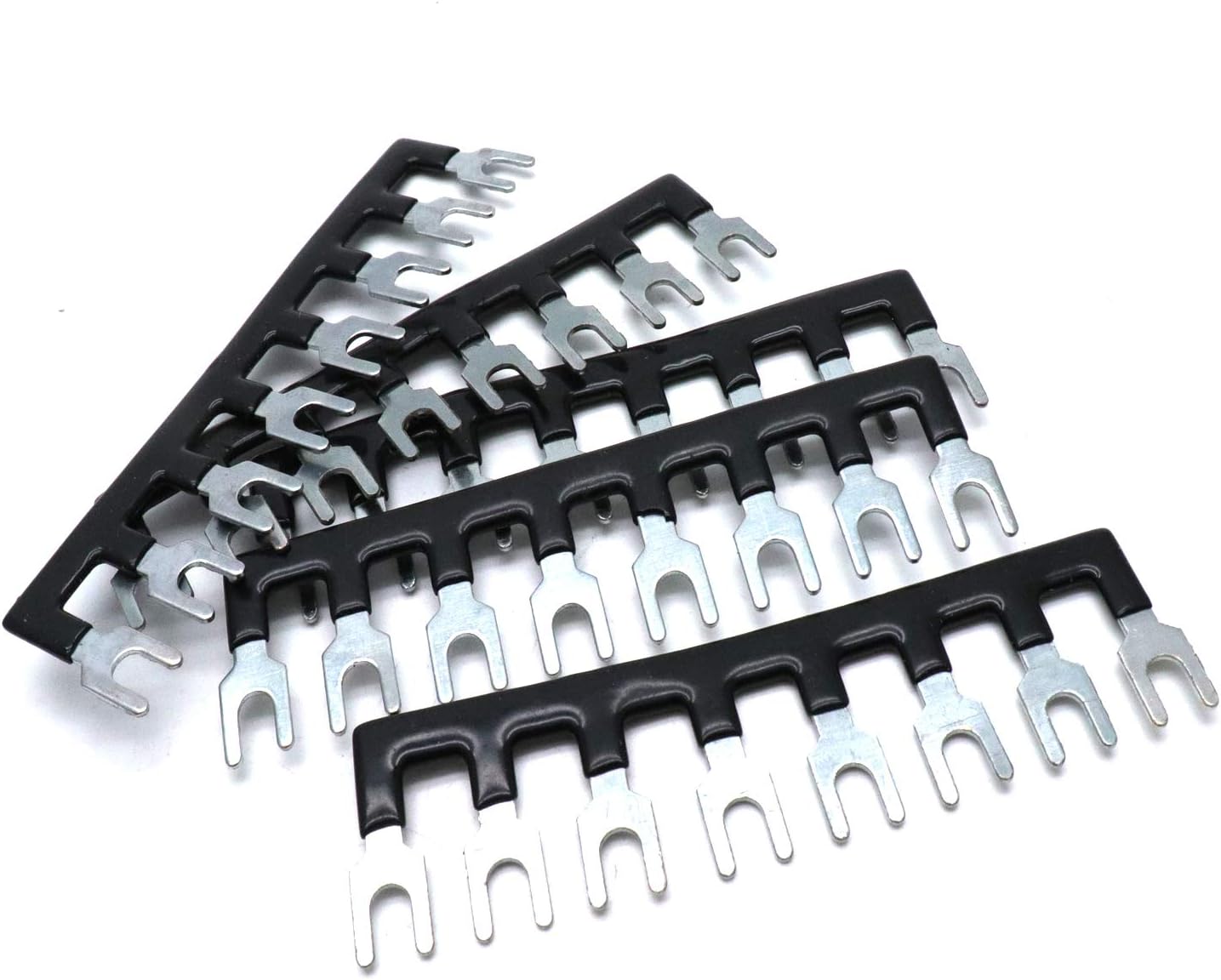 Tiras terminales bloque puente 8 posiciones conector alambre 400V 10A pack 10