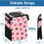 Basurero coche rosa plegable reutiliz. impermeable