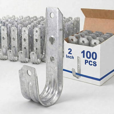 100 Ganchos en J Acero Galvanizado G60 2pulg
