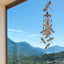 Campanas viento libélula bronce jardín patio decoración