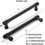 2 Tiradores Negro Mate para Armarios Cocina 6pulg