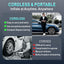 Compresor aire portátil inflador neumáticos 3x más rápido