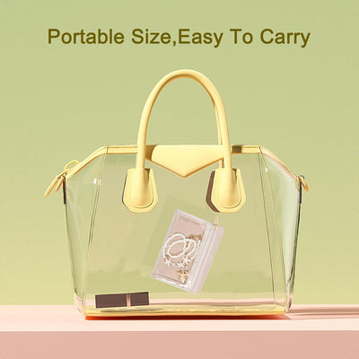 Organiz. joyas viaje 6 bolsas terciopelo con cremallera