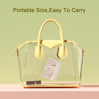 Organiz. joyas viaje 6 bolsas terciopelo con cremallera