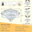 Candelabros cristal LED regulables para comedor sala