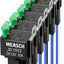 6 Pzas Relé 12V 30A 4 Pines SPST con Cables 14AWG