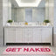 Alfombra baño corredor 24x59pulg antiderrap rosa lavable