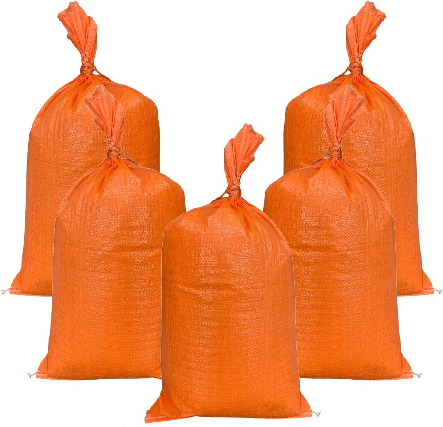 Sacos arena polietileno 14x26pulg UV naranja