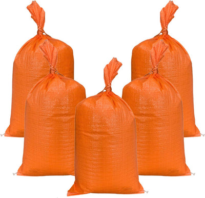 Sacos arena polietileno 14x26pulg UV naranja