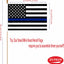 20 Banderas Policiales Mini Thin Blue Line