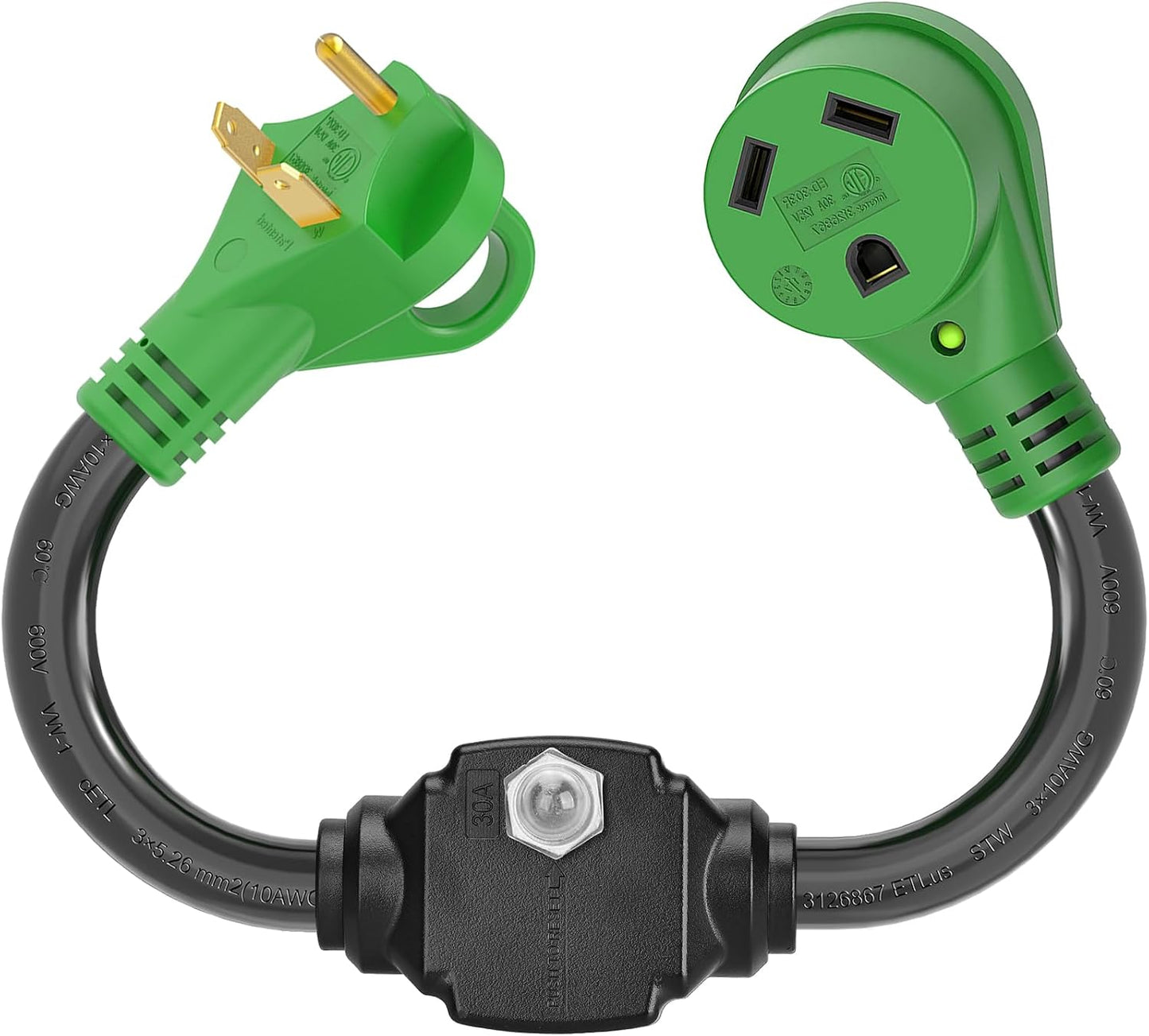 Protector sobrecarga disyuntor NEMA TT-30P a TT-30R 18"